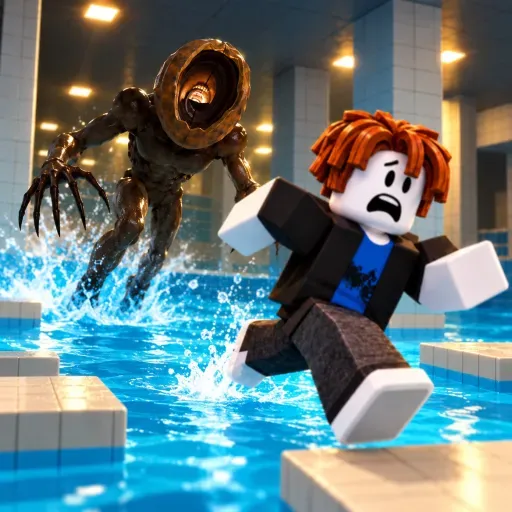 Official DONT SPLASH icon of the monster rising from a pool